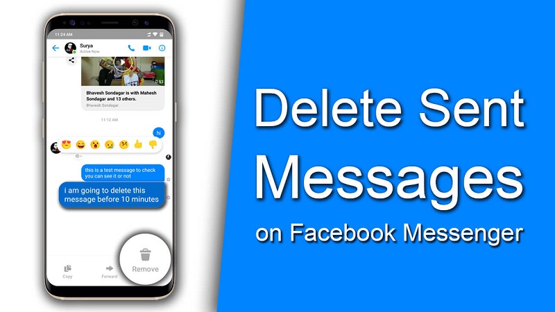 How to delete messages on messenger