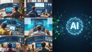 Remote software teams collaborating across time zones