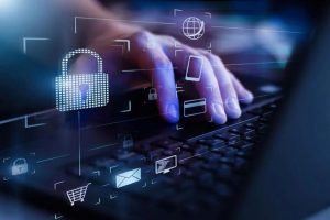 Concept showing steps to protect data and prevent cyber threats in 2026.