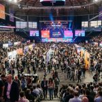 Thousands of tech leaders and startup founders gather at Web Summit Lisbon 2026 inside the Altice Arena